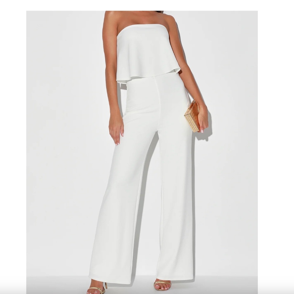 Lulus Chic White Jumpsuit